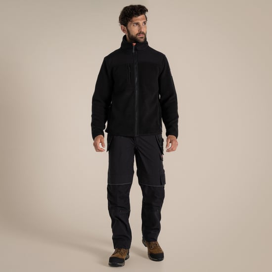 Craghoppers Heren Morley Fleece Jas (Zwart) - Image 1