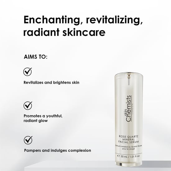 skinChemists Anti-Ageing Rose Quartz Mineral Facial Serum 30ml for Fine Lines, Wrinkles, Dullness - Image 3