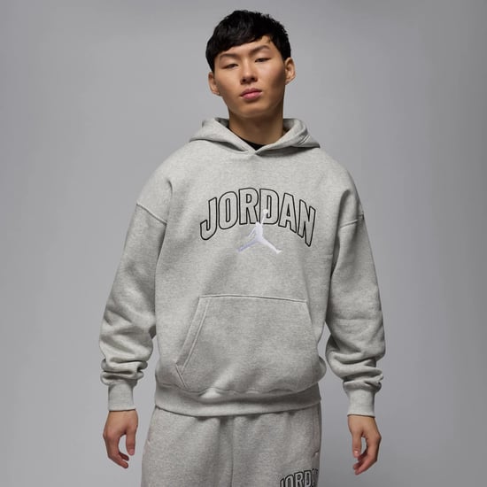 Nike Jordan Brooklyn Fleece Grey Hoodie - Image 1