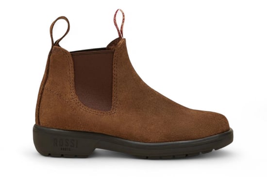 Rossi 303 Endura Rustic Brown Suede Leather Chelsea Boots - Image 1