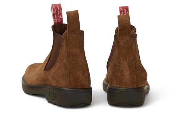 Rossi 303 Endura Rustic Brown Suede Leather Chelsea Boots - Image 5