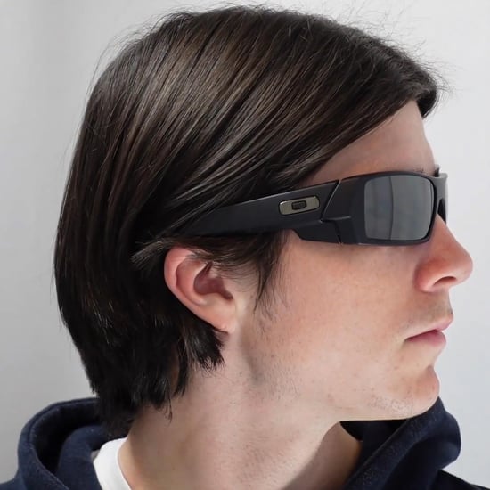 Oakley Wrap Heren Gepolijst Zwart Grijs Zonnebril - Image 6