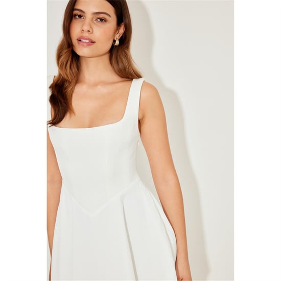 Women's Odd Muse Square Neck Mini Dress in White - Image 3