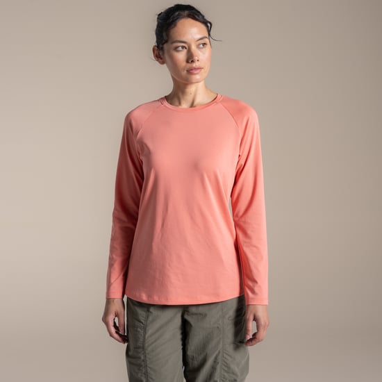 Craghoppers Womens/Ladies Nour Nosilife Long-Sleeved T-Shirt (Spiced Apricot) - Image 4