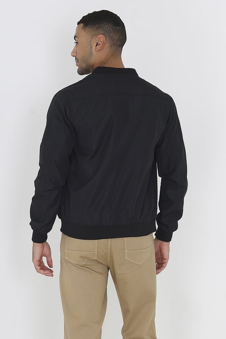 Black Bomber Jacket - Image 2