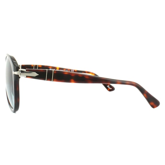 Persol Aviator Mens Dark Havana Ljusblå Gradient Solglasögon - Image 3
