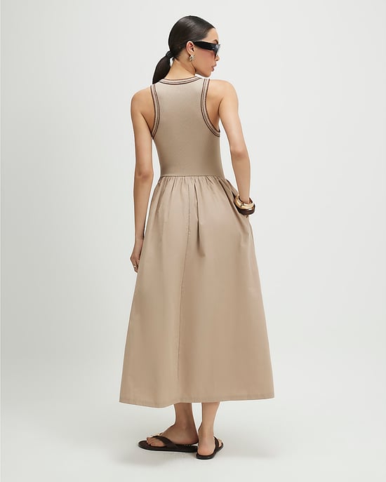 River Island Womens Maxi Dress Beige Sleeveless Round Neck - Image 3