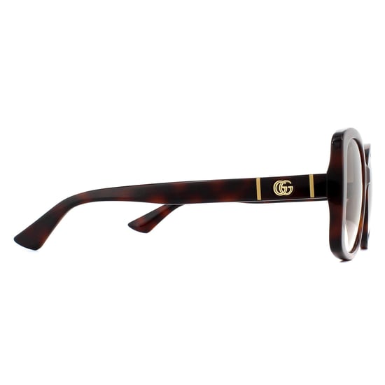 Gucci Butterfly Womens Havana Brown Gradient Sunglasses - Image 4