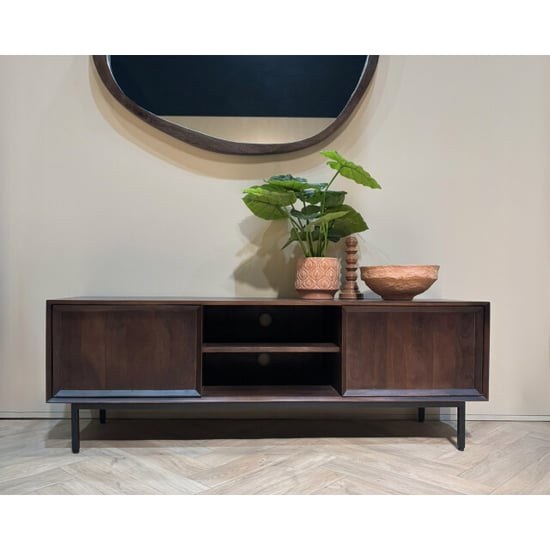 Livingfurn tv-meubel ravenstein brown 40x50x150cm - Image 2