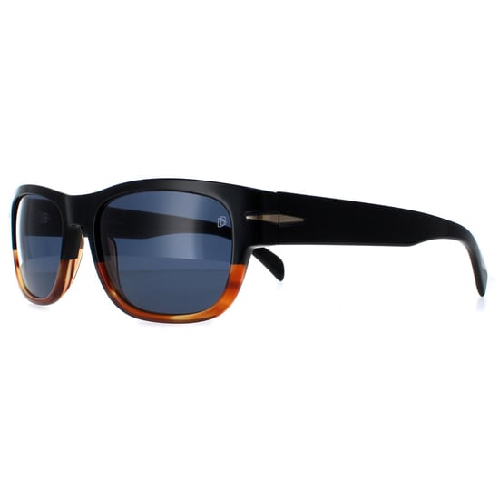 David Beckham DB7035/S 37N KU zwart hoorn blauw zonnebril - Image 2
