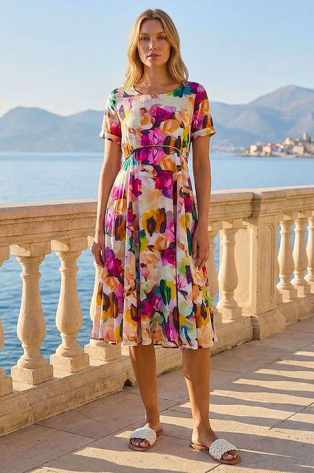 Floral Print Smock Dress - Image 2