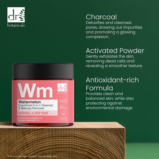 Dr Botanicals Watermelon Superfood 2-in-1 Reinigingsgel & Make-up Remover 60 ml - Image 2