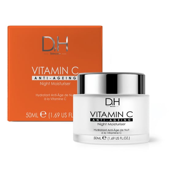 Dr H Vitamin C Anti-Ageing Night Moisturiser 50ml for Brightening, Dark Spots - Image 1
