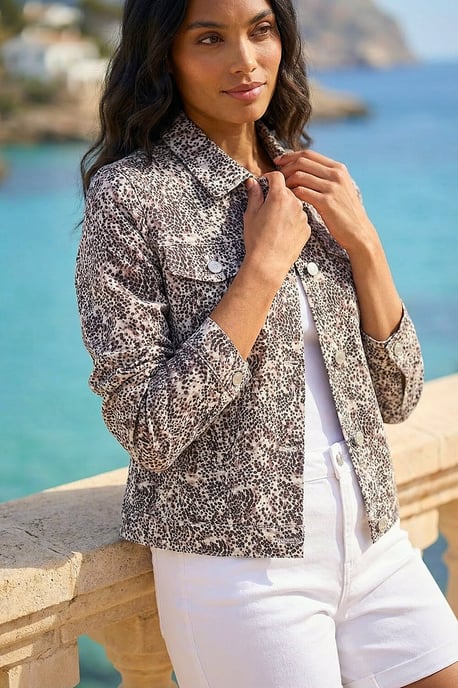 Animal Print Bengaline Pocket Jacket - Image 1