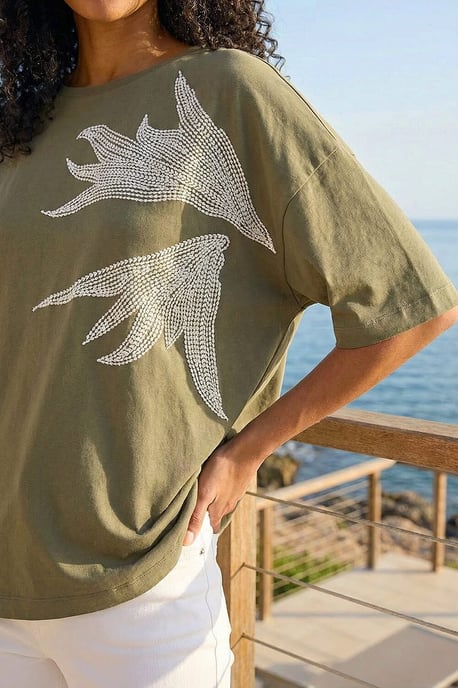 Oversized Textured T-Shirt - Image 4
