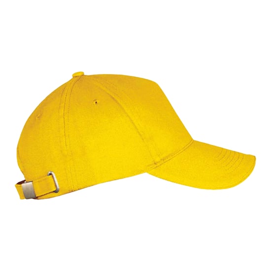 SOLS Long Beach 5 Paneel Baseball Cap (Goud) - Image 3