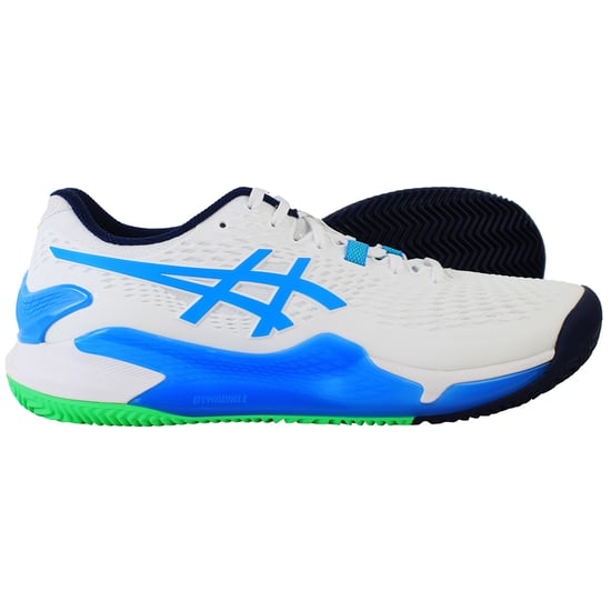 Asics Gel-Resolution 9 Clay Mens White Tennis Shoes - Image 4