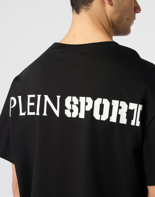 Vanlig t-shirt med skrapmönster - Image 2