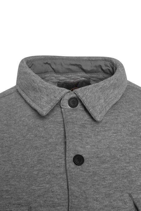 Virgil Quilted Overshirt in Grey - Image 5