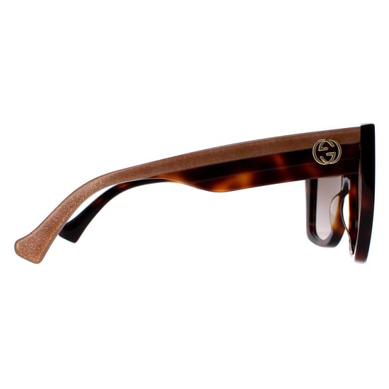 Gucci Square Womens Havana Crystal Brown Gradient GG1300S - Image 4
