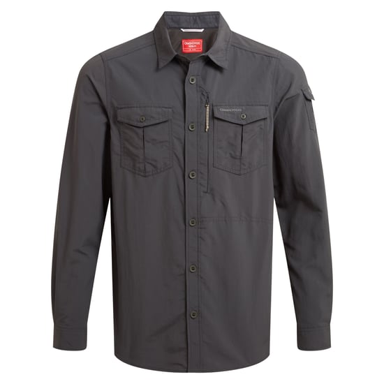 Craghoppers Mens Adventure III Nosilife Long-Sleeved Shirt (Black Pepper) - Image 2