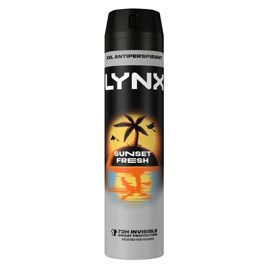 Lynx Sunset Fresh Antiperspirant Deodorant Spray 72H Sweat Protection 250ml,30pk - Image 3