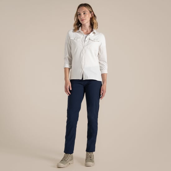 Craghoppers Womens/Ladies NosiLife Pro III Nosilife Long-Sleeved Shirt (Sea Salt) - Image 4