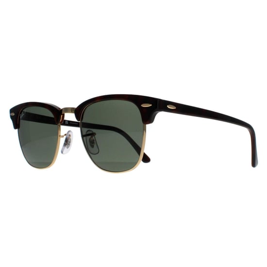 Rayban Sunglasses Clubmaster 3016 990/58 Red Havana Green Polarized Large 51mm - Image 2