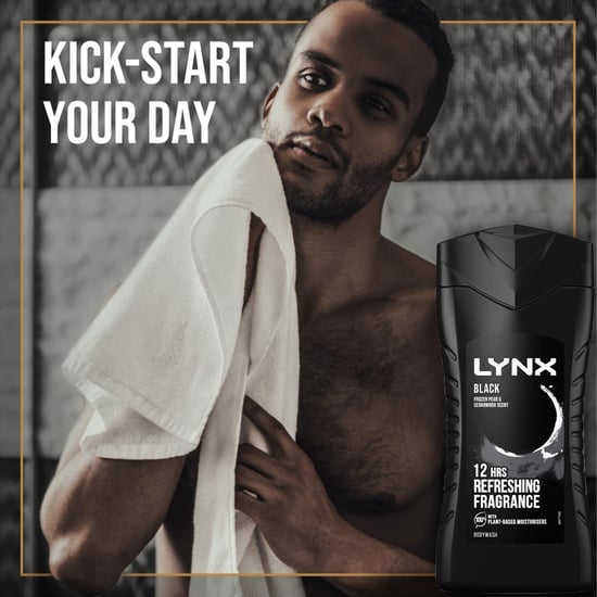 Lynx Black 12-H Refreshing Fragrance Shower Gel Body Wash for Men, 225ml - Image 3