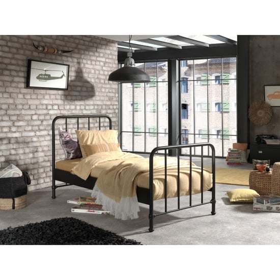 Lucevi bronxx bed 90 x 200 cm bronxx nachttafel - Image 3