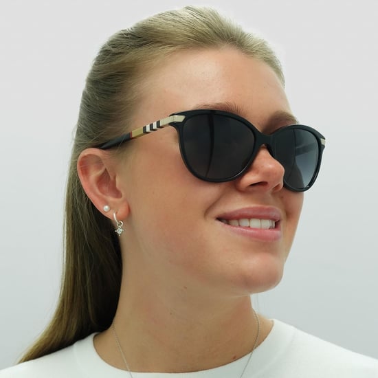 Burberry Sunglasses BE4216 30018G Black With Gold Detailing Grey Gradient - Image 4