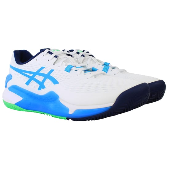 Asics Gel-Resolution 9 Clay Mens White Tennis Shoes - Image 2