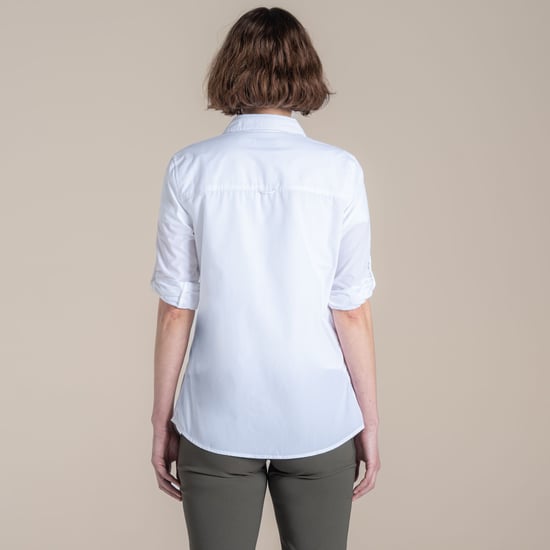 Craghoppers Womens/Ladies Kiwi III Long-Sleeved Shirt (White) - Image 3