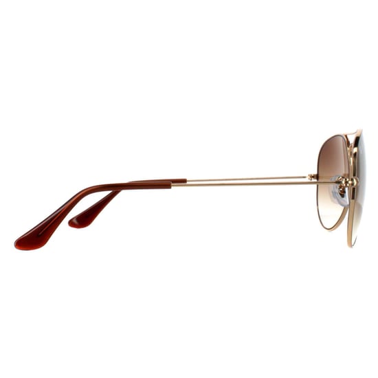 Ray-Ban Aviator Unisex Gold Brown Gradient Sunglasses RB3025 - Image 4