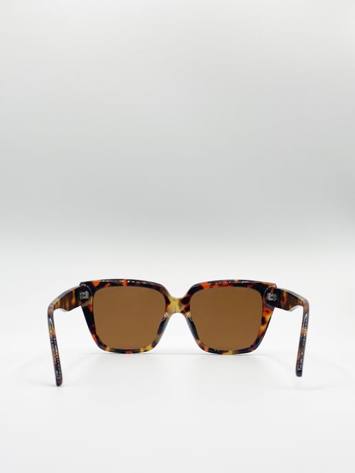 Tortoiseshell oversized cat eye sunglasses - Image 5