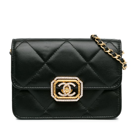 Quilted Chain Shoulder Bag - Image 1
