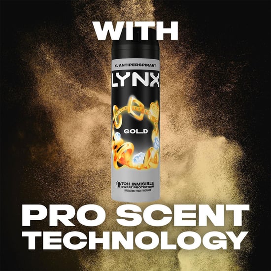 Lynx Gold 2pk Bundle of 200ml Body Spray & 200ml Anti-Perspirant Deodorant - Image 4