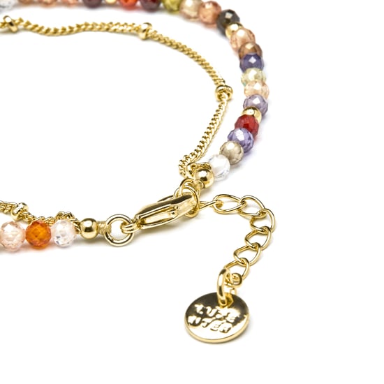 Luxenter Raxsu Raxsu Mångfärgad Kristallarmband i 18 Karat Gult Guld - Image 6