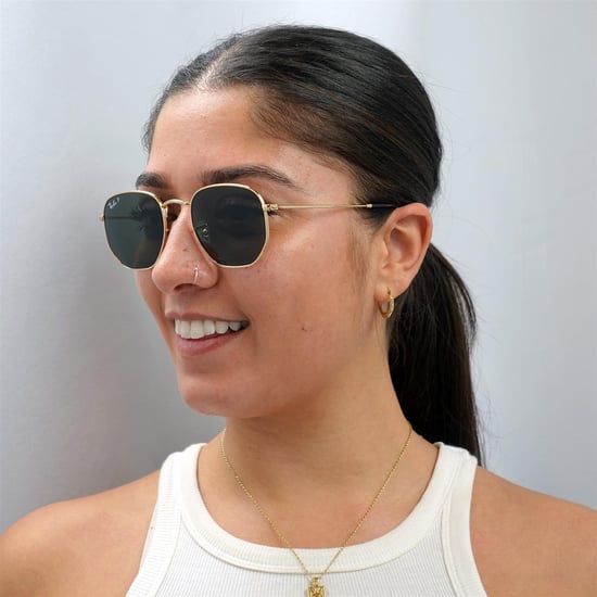 Ray-Ban Square Unisex Guld G-15 Grön Polariserade Solglasögon - Image 6