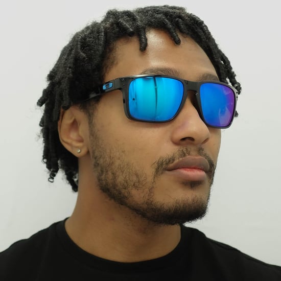 Oakley Square Mens gepolijst zwarte prizm saffier zonnebril - Image 6