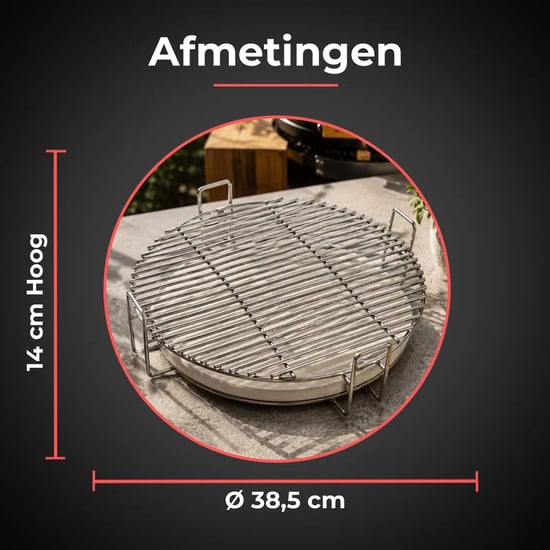 GrillX Multilevel systeem 18 inch inclusief 2 halve manen universeel - Image 4