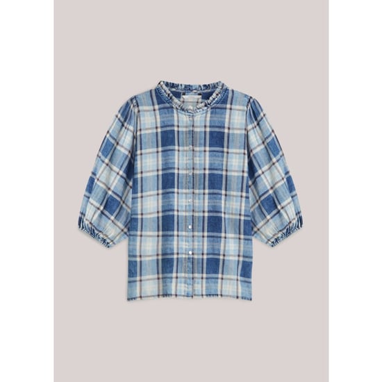 Summum 2s3405-12181 490 blouse indigo check indigo - Image 6