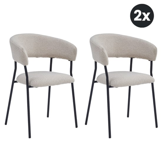 Multifurn 2x eetkamerstoel ava bouclé (set van 2) - Image 1