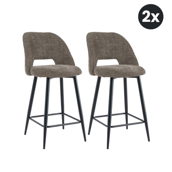 Multifurn 2x barkruk monta bruin (set van 2) - Image 1