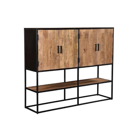 Livingfurn dressoir sturdy 4 doors 160cm mangohout - Image 1