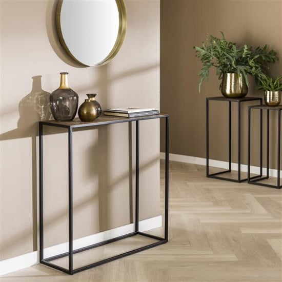 Hoyz Hoyz haltafel iron metallic brons antiek - Image 1
