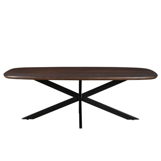 Livingfurn eetkamertafel jesper danish oval brown 180 cm mangohout - Image 1