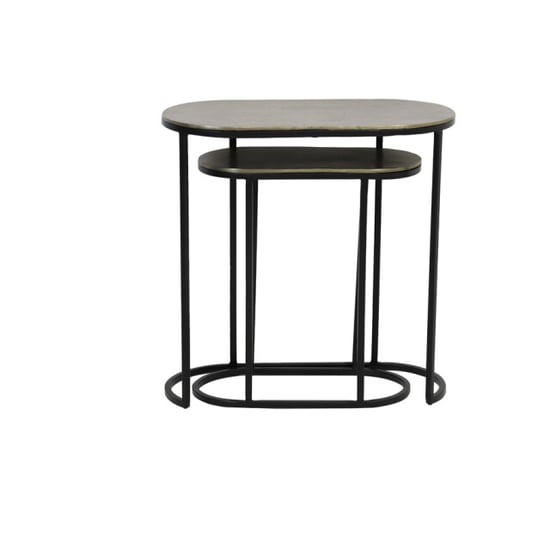 Light & Living bijzettafel bocov 53x26x53cm - set van 2 - Image 1
