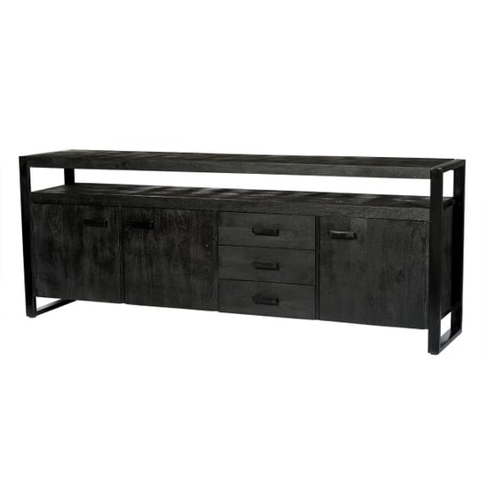 Livingfurn dressoir norris 210x80x45 cm mangohout - Image 1