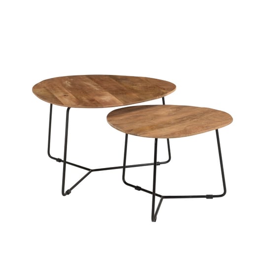 Brix salontafel ivy 70x70x43 mangohout - Image 1